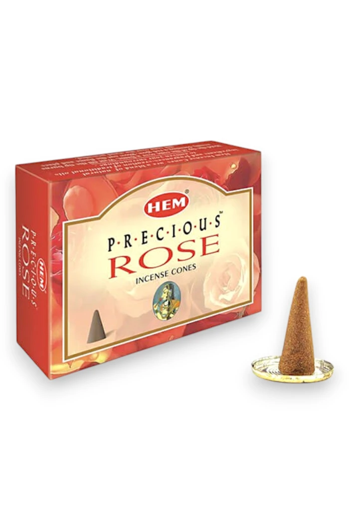 #hndn68794 - Doğal ve Zarif: Precious Rose Konik Tütsü Konisi 10lu