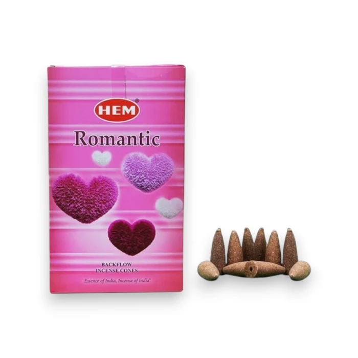 #hndn68710 - Doğal Romantik Kokulu Geri Akış Tütsü Konisi 10lu - Enerji ve Huzur Dolu Anlar