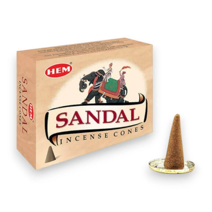 #hndn68774 - Sandal Konik Tütsü Konisi 10lu - Doğal ve Rahatlatıcı Tütsü Deneyimi