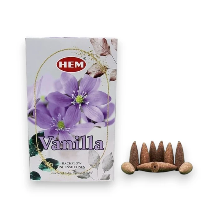 #hndn68720 - Doğal Vanilla Geri Akış Tütsü Konisi 10lu - Huzurlu ve Doğal Kokular