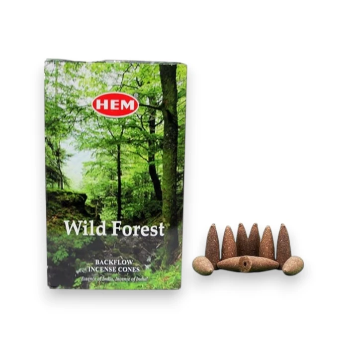 #hndn68721 - Doğal Wild Forest Geri Akış Tütsü Konisi 10lu - Ormanın Saf Kokusu
