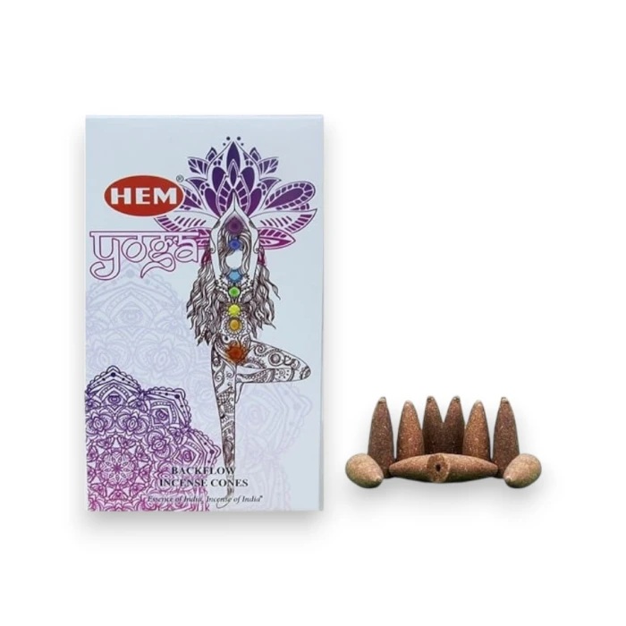 #hndn68709 - Doğal Yoga Kokulu Geri Akış Tütsü Konisi 10lu - Uzun Süre Etkili