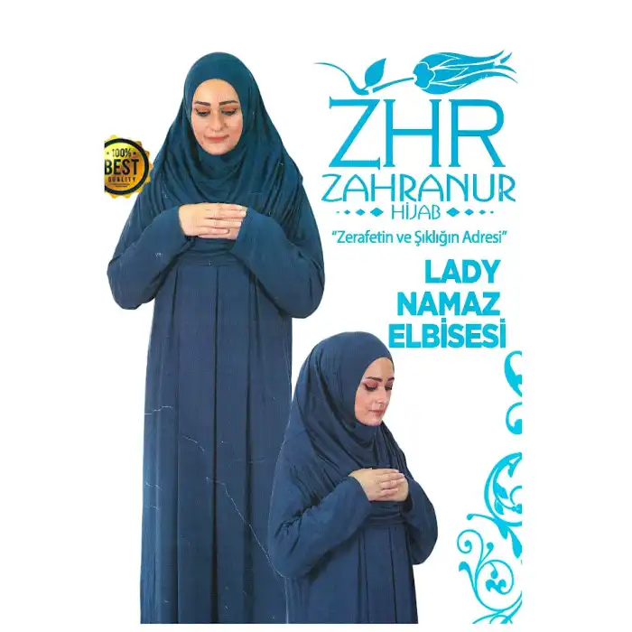 #hndn 6860 - Zahranur Hijab Lady Namaz Elbisesi - Şık ve Rahat Namaz Kıyafeti